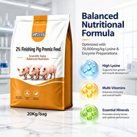 Prémélange à 2 % pour porcs en finition - Complément nutritionnel équilibré en vitamines et minéraux pour la croissance porcine, formule personnalisée OEM