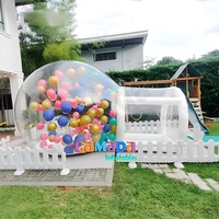 Dôme gonflable portable pour fêtes de jardin, décorations, extérieur, avec ballons, tente de saut pour enfants, château gonflable