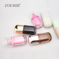 Tube de brillant à lèvres plat rose doré de 6 ml, joli tube de rouge à lèvres liquide, conteneur de fard à joues liquide et correcteur pour filles