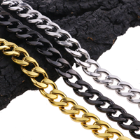 Acier inoxydable NK titane acier hommes et femmes couple collier chaîne en or cubain Hip hop punk bijoux chaîne plate