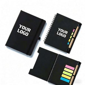 Wholesale Logo Pu <b>Leather</b> Notebooks for Business A6 Students Hardcover Journal Notebook Custom Promotional Gifts - Product Image 1