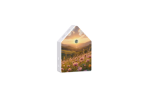 Boîte à musique de thérapie sonore électronique avec des sons d'oiseaux et de la nature, capteur de mouvement activé, alimentée par batterie, design moderne écologique