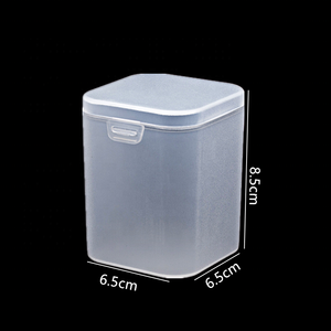 Square Multipurpose Jewelry <strong>Display</strong> <strong>Case</strong> Packaging <strong>Plastic</strong> Containers PP Transparent Frosted Storage Box - Product Image 5
