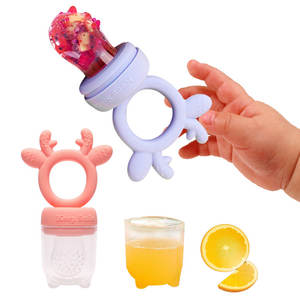 Forma personalizzata BPA gratis riutilizzabile bambino frutta fresca cibo alimentatore Silicone capezzolo dentizione massaggiagengive ciuccio - Product Image 2