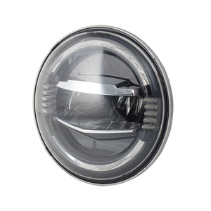 Kits de faros delanteros Halo de aluminio de 7 pulgadas Blanco Azul Ámbar Haz Alto y Bajo para JK <span class=keywords><strong>Lada</strong></span> <span class=keywords><strong>4x4</strong></span> <span class=keywords><strong>Urban</strong></span> Niva - Product Image 2