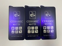 Film de protection en céramique 9D mat pour la confidentialité, PMMA, Micas 100D, pour iPhone 11, 16, 15, XR, 14, 13, 17, 18 Pro Max, Pelicula Protetora Cermica