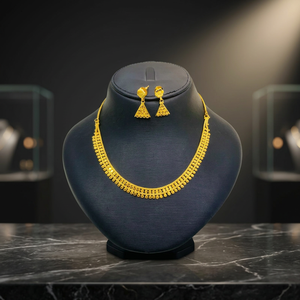 Collier avec pendentif en forme de boîte à fleurs en laiton plaqué or 24 carats, mignon, pour femmes - Product Image 3