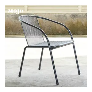 modern wholesale hotel outdoor restaurant metal bistro chair mesh cafe patio dining chairfurniture for hotel furniture suppliers