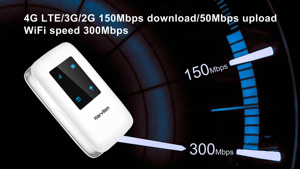 เราเตอร์ไร้สาย <span class=keywords><strong>MF837</strong></span>ฮาร์วใช้ในบ้าน VoIP VPN Cat4 Type-C Mini WIFI 6 3000mAh 300Mbps - Product Image 5