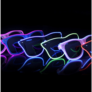 PROMOS HAL-025 Lunettes <span class=keywords><strong>de</strong></span> fête lumineuses à LED avec fil EL coloré <span class=keywords><strong>en</strong></span> PVC, activées par le son, décorations <span class=keywords><strong>de</strong></span> Noël attrayantes pour - Product Image 5