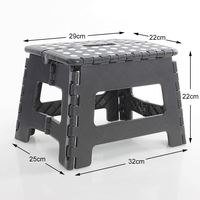 Tabouret pliable télescopique en plastique portable à charge lourde, tabouret pliable télescopique en plastique portable