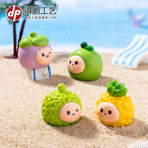 Muñeco de Resina en Miniatura con Forma de Fruta de Dibujos Animados, Decoración para Coche o Escritorio - Product Image 2