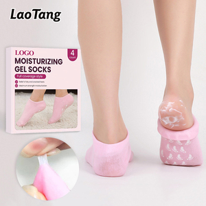 Calzini in Gel di Silicone Riutilizzabili Anti-Screpolature e Idratanti per la Cura dei Piedi Femminili, per <span class=keywords><strong>Talloni</strong></span> Screpolati - Product Image 1