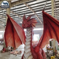 Parc 3D modèle extérieur dinosaure artificiel Animatronic Dragon pour parc à thème