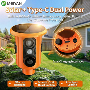 Ahuyentador ultrasónico de animales de alta potencia de 5W, alimentado por energía solar, para cerdos silvestres, jabalíes y ciervos, para uso en granjas y fábricas, molde privado - Product Image 2