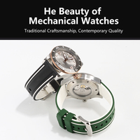 Montre automatique mécanique analogique de plongée en acier inoxydable avec cristal saphir OEM/ODM, mouvement Miyota 9015