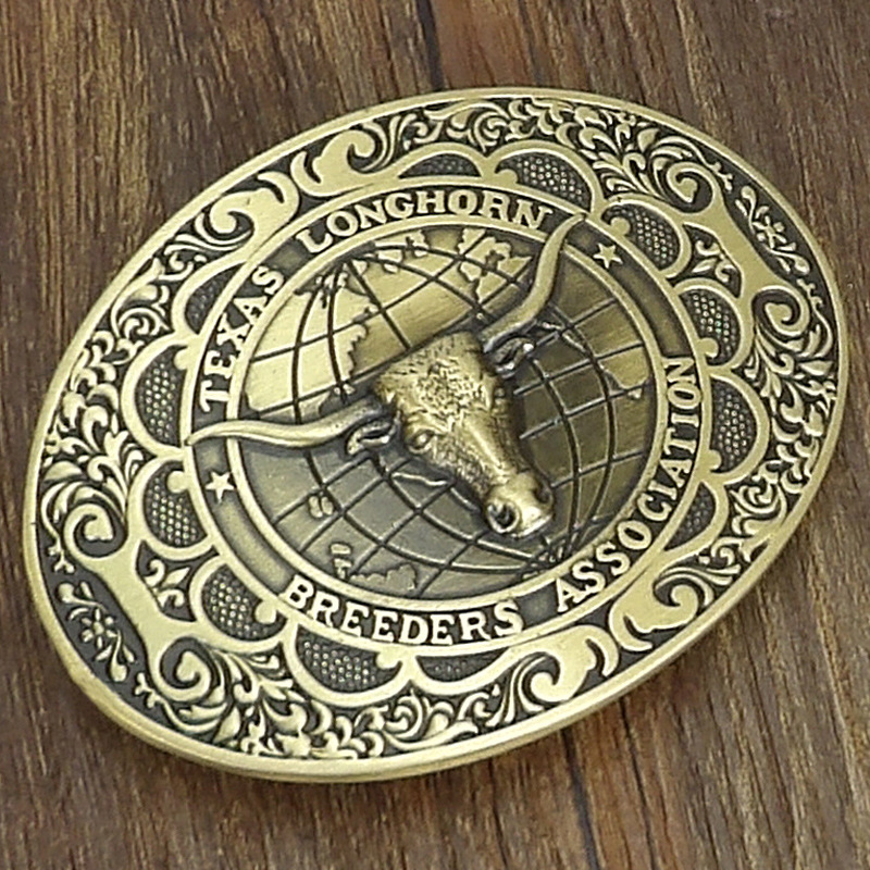 Металлическая застежка для мужского ремня в ковбойском стиле с логотипом фирменной буквой