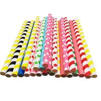 Pailles en papier kraft blanc personnalisées de 12 mm, biodégradables, Pajitas, Paille En Papier, pailles colorées pour les boissons au thé à bulles