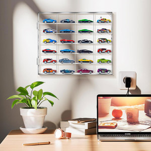 Transparent <strong>Wall</strong> Mounted Dustproof Model Car <strong>Display</strong> Rack Case Clear Acrylic Protectors for Toy Car Storage and <strong>Display</strong> - Product Image 2