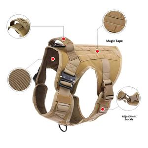 Arnés táctico <span class=keywords><strong>para</strong></span> perros, conjunto de correa, sin tirones, resistente, duradero, de nailon, <span class=keywords><strong>para</strong></span> mascotas, <span class=keywords><strong>chaleco</strong></span> ajustable <span class=keywords><strong>para</strong></span> perros grandes y medianos con bolsa - Product Image 5