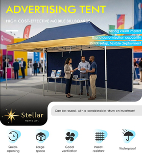 Gazebo Personalizzato 3x3 Metri per Eventi Sportivi, Tenda Pop-up Pubblicitaria per Fiere - Product Image 4