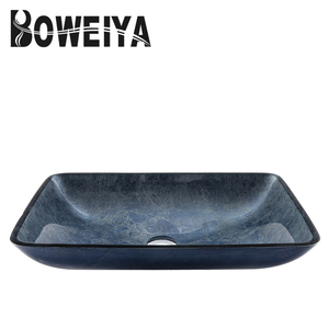 Lavabo en verre peint à la main, faible prix, <span class=keywords><strong>vasque</strong></span> pour salle de bains, Design - Product Image 2