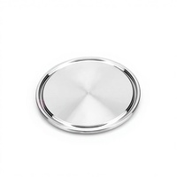 Tutup Tabung Sanitasi Stainless Steel 304, Tipe Tri Clamp Female End Cap Blind Plate, Food Grade Industrial, Kepala Silinder, Ukuran 1/8"-4" HQL