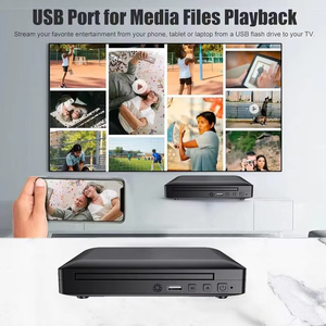 Reproductor de DVD HD Mini Directo de Fábrica, Reproductor de CD para Cine en Casa, Reproducción de Medios USB, Control Remoto, Reproductor de Video de Escritorio Compatible con Todas las Regiones - Product Image 2