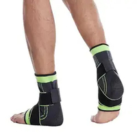 Support de Cheville Réglable Compression Cheville Brace Protecteur pour Courir Football Basketball Nylon Tricoté Gym Bandage Cheville Sangle