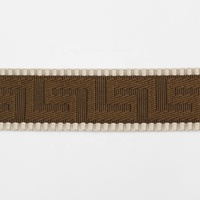 Ruban tissé personnalisé en polyester de 38 mm avec motif grec en relief, ruban épais pour les sangles de sac