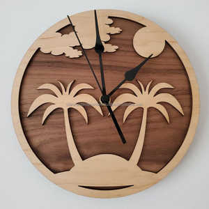 Acacia Wood Quality Home Decorative Items Wood <b>Wall</b> <b>Clock</b> <b>for</b> <b>Living</b> <b>Room</b> Bedroom and Office Decoration From INdia - Product Image 2