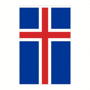 ธงไอซ์แลนด์ ผ้าโพลีเอสเตอร์ ธงชาติสำหรับตกแต่งงานวันเกิด งานเทศกาล - Product Image 2