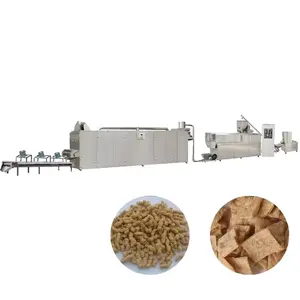 Voll automatische künstliche Fleisch strukturierte Puffed Soja Protein Verarbeitung maschine Soja Nugge/Bohnen Snacks Food Line