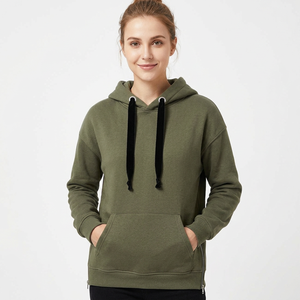 Sudadera Informal de Otoño para Mujer, Sólida, Transpirable, con Mangas Largas, Logotipo Frontal Personalizado, Impresión Digital, Tejido 100% Poliéster - Product Image 2