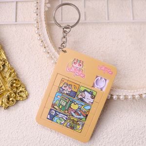Creativity Gift Classical Puzzle Plastic Keyholder Custom Alphabet Pattern Own Design Eco-Friendly Promotional