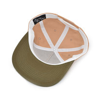 Casquette de baseball sportive à 5 panneaux, visière plate, ajustée, avec broderie 3D, pour l'extérieur et les voyages