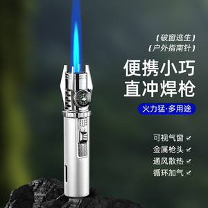 Encendedor Fogson Mini Spitfire con Llama Azul, Resistente al Viento, Metálico, Ecológico, con Brújula, Portátil, para Uso en Exteriores - Product Image 3