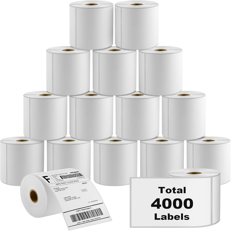 Wholesale Promotion at Good Price Direct Blank Thermal Roll Labels Waterproof Adhesive Paper Packaging Stickers