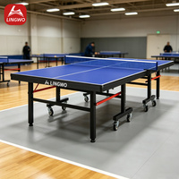 Tables de ping-pong pliantes à prix de gros, tables de tennis de table d'entraînement imperméables pour l'extérieur