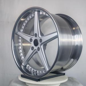 SS forjado 19 20 21 22 pulgadas acabado plateado ruedas de coche de pasajeros para Porsche 911 <span class=keywords><strong>Ferrari</strong></span> 488 Mclaren <span class=keywords><strong>720S</strong></span> 5X112 5X114.3 5X130 llantas - Product Image 1