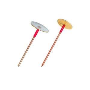 หมุดฉนวนหัวโค้งเหล็กกล้าไร้สนิมชุบสังกะสี ขัดเงา ด้ามเรียบ - Product Image 6