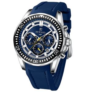 Montre VIP pour homme, vente en gros, chronographe à quartz, aiguilles lumineuses, bracelet en caoutchouc, étanche, meilleur cadeau pour lui - Product Image 1