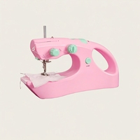 Máquina de Coser Portátil Mini UFR-207, Manual, con Adaptador o Carga USB, Ecológica, para Uso en el Hogar y de Viaje