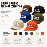 Casquette de baseball de pêche personnalisée à 5 panneaux, vente en gros, logo brodé 3D, patch latéral, chapeau de soleil d'extérieur, casquettes en coton réglables OEM