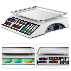 Báscula Electrónica Veidt de 30 kg para Precio de Verduras Pequeñas, Cocina, Mercado, Precio Digital, en China, 810, Pantalla Dual D - Product Image 3