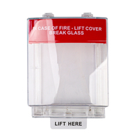 Couvercle étanche à l'eau pour Point d'appel Pull Station Lift Cover Break Glass Call Points Case Accessoire en plastique Alarme incendie