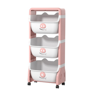 3-Layer Standing Type Mobile Rolling Utility <strong>Cart</strong> for Living Room Storage Organizer Wine <strong>Spice</strong> Coffee Containers - Product Image 1