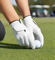 Gant de golf authentique unisexe en peau de mouton de qualité supérieure 2026 respirant pour main gauche, grande taille avec fermeture auto-agrippante