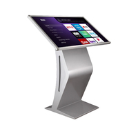 Monitor layar sentuh interaktif Horizontal Stan Stan lantai LCD Digital layar sentuh kios