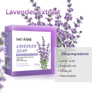 SAUVASINE Lavender Solid Hand Soap Gentle Effective Degreasing Mild Ingredients for Hand Cleansing Moisturizing Handmade All - Product Image 6